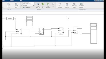 Shift Resister using D flip flop in Simulink||MATLAB
