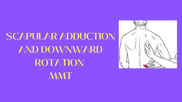 EASY WAY OF MMT OF SCAPULAR ADDUCTION AND DOWNWARD ROTATION