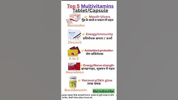 Top 5 Multivitamin Capsules for Energy, Skin & Nerves | Daily Use Supplements #multivitamin