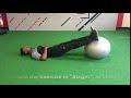 Exercise ball bridge and hamstring curl  rehab 2 perform