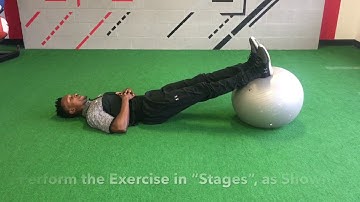 Exercise Ball Bridge And Hamstring Curl - Rehab 2 Perform