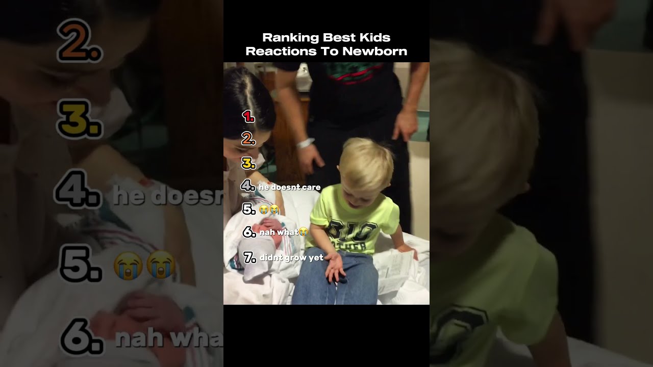 Ranking Best Kids Reactions To Newborn