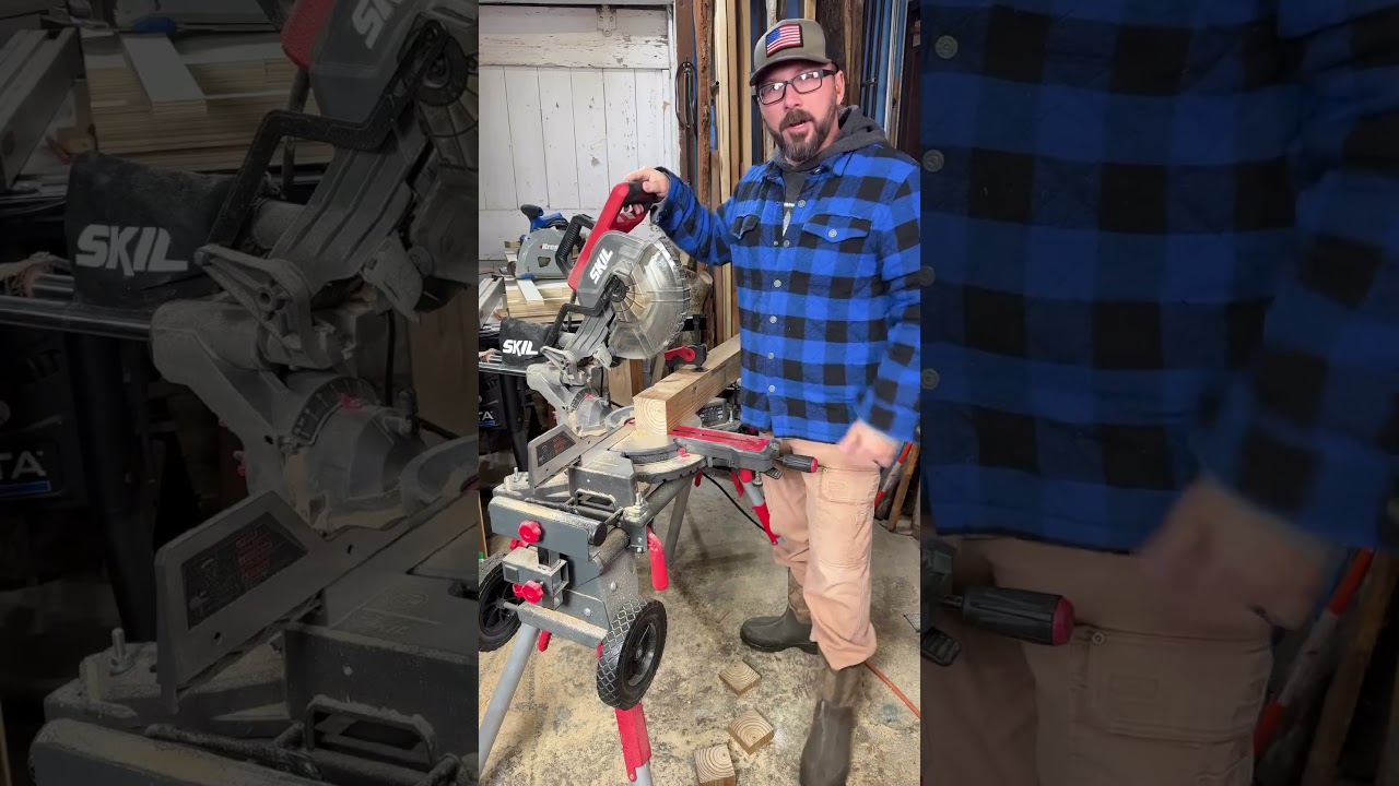 Can a Skil 10” Sliding Miter Saw Cut All the Way Through a 4x4? #skiltools #diyvlog #toolreviews