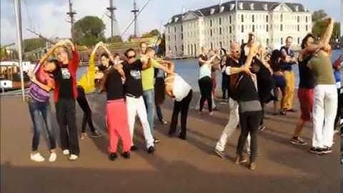 IZFM 2014 Amsterdam Netherlands  Flashmob 8 Oosterdok