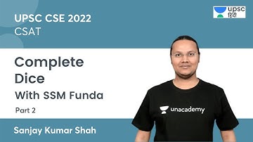 CSAT | Complete Dice Part 2 | UPSC CSE/IAS 2022/23 by Sanjay Kumar Shah #CSAT #UPSCCSE