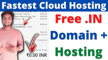 Now Get Free .IN Domain With Fastest Cloud Hosting | Cheapest Fastest Cloud Hosting For WordPress |