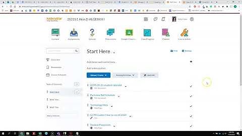 Add your syllabus under Start Here in Content