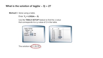 Algebra 2 7-5 Exponential and Logarithmic Equations: Problem 5 - Solving a Logarithmic Equation