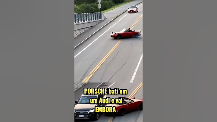 PORSCHE bati em Audi #cortes #policia #bati #batida #audi #porsche #velocidade #perigo #multa