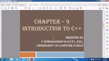 Initialization of Variables and Dynamic Initialization.