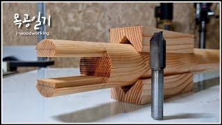 cutting a wooden rod tenon joint / challenge 2 [woodworking]