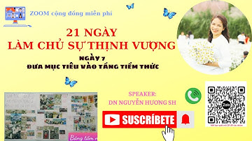 NGÀY 7 ĐƯA MỤC TIÊU VÀO TẦNG TIỀM THỨC