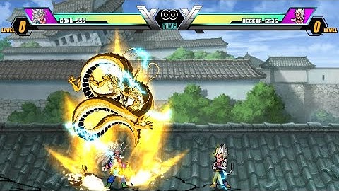 Jump Force Mugen V7 - Goku SS5 VS Vegeta SSJ5