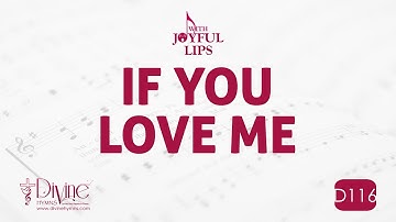 If You Love Me Song Lyrics | D116 | With Joyful Lips Hymns | Divine Hymns