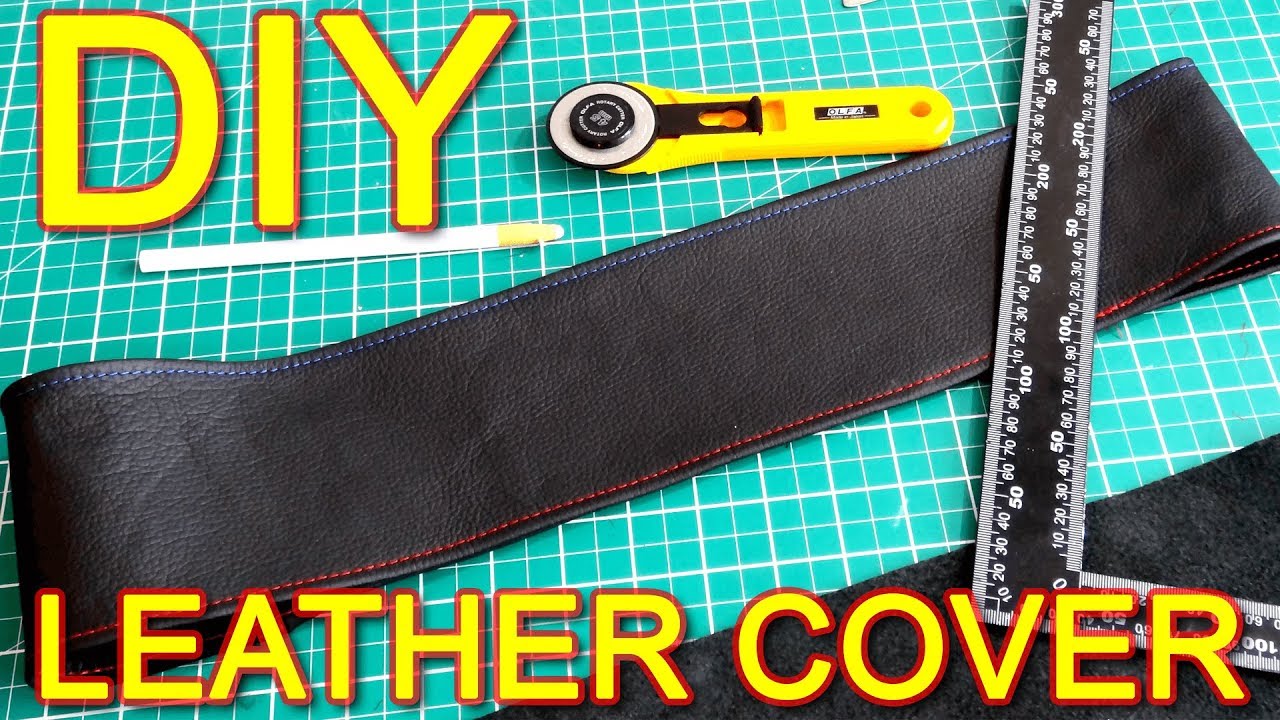 How to Make Steering Wheel Cover With Leather DIY - YouTube