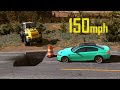 when you are doing triple the speed limit and instantly regret it - beamng drive