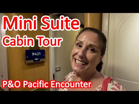 P&O Pacific Encounter Mini Suite Cabin Tour - What is MA Category Mini Suite 9421 Like? Video Thumbnail