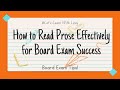 How to Read Prose for Board Exams | Top Scoring Tips in 3 Minutes! Score More in Prose!
