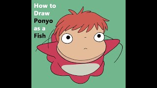 How to Draw Ponyo Fish (Nara) Easy Step by Step Drawing Tutorial