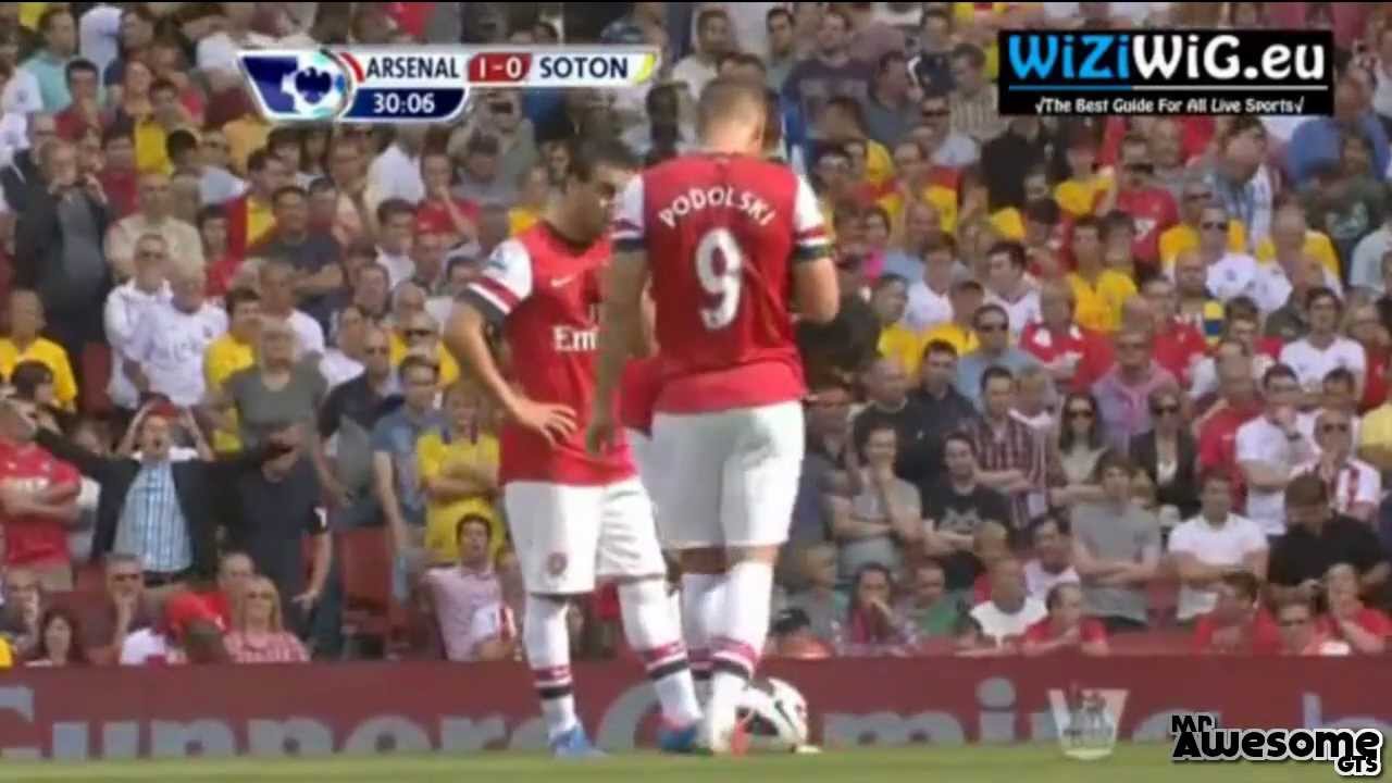The Top Ten Arsenal Goals of 2012 (Videos)