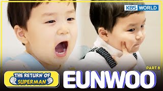 [IND/ENG] Superman BEST🏆 | EUNWOO Part. 8 - Trying veggie juice, 1st photo wall, measuring his weigh