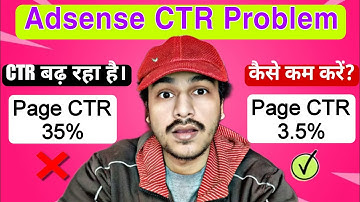 How to Control Adsense CTR | Adsense CTR kitna Hona Chahiye 2024 | Adsense CTR Problem Solved