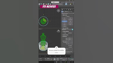 FFD modifier - 3Ds Max interior #blender #3danimationsoftware #tutorial #vrayrender #design