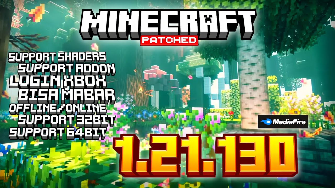 MINECRAFT PATCH 1.21.130 LATEST || MCPE PATCH 1.21.130|| SUPPORT SERVER, REALMS, DAN MABAR