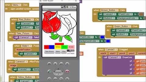 App Inventor Ian Kelley Flower Coloring Book App