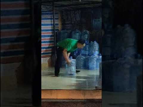 Water delivery! Chinese style! #shorts