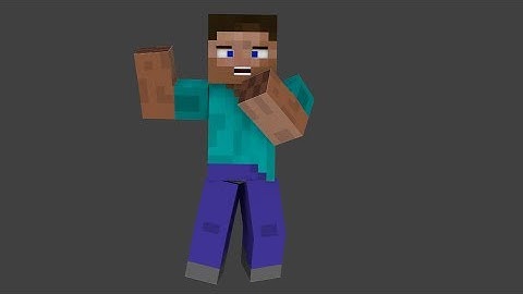 MINECRAFT BLENDER RIG W/SHRP/RIGID BENDS PLUS FACIAL