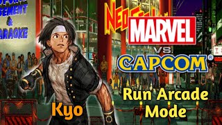 Kyo Kusanagi Run Arcade Mode | M.I.G | Marvel vs Capcom M.U.G.E.N