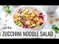 Pad Thai Zucchini Noodle Salad | VEGAN + GLUTEN-FREE