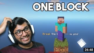 How To Download Khatarnak One Spot Oneblock Minecraft World Ab Gautam Gaming