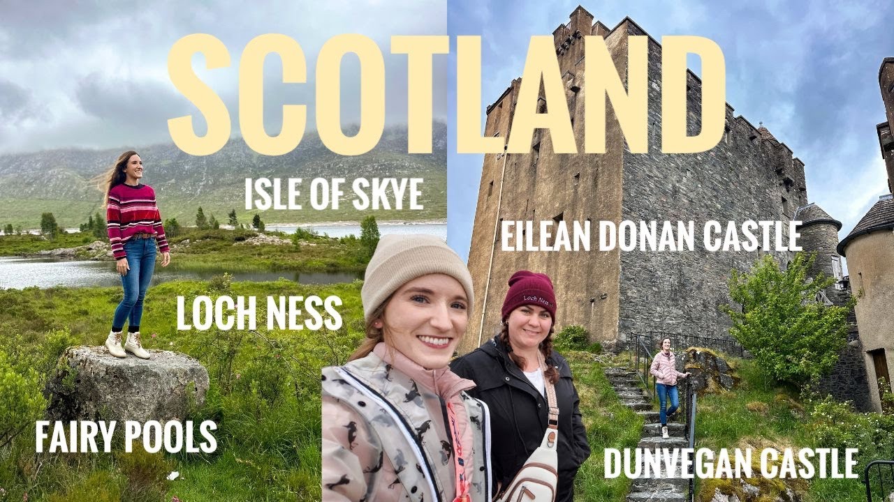 Driving in Scotland to Loch Ness, Isle of Skye, Fairy Pools, Eilean Donan Castle, Dunvegan Castle