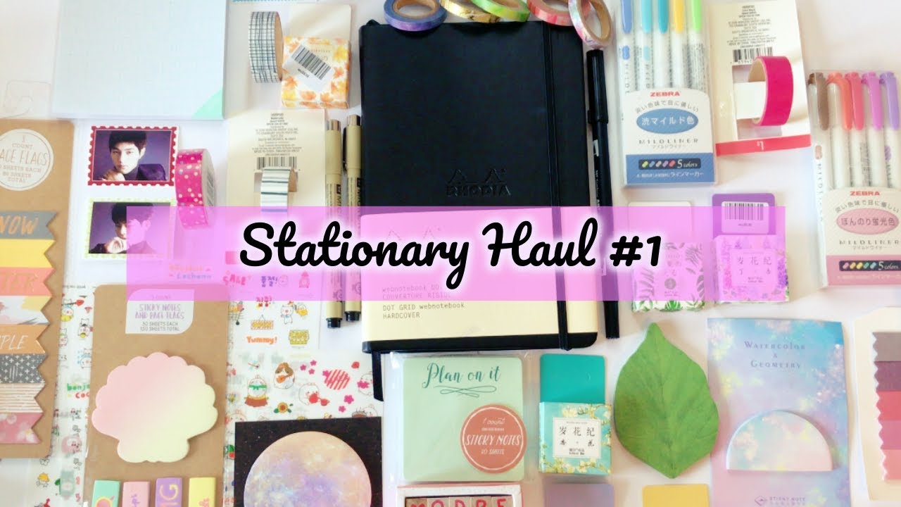 Stationery Haul  Bullet Journal + Supplies 