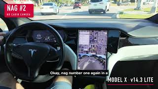 Two more short drives on FSD (Supervised) v14.3 Lite in my 2020 Model X (HW3, Intel Atom) screenshot 5