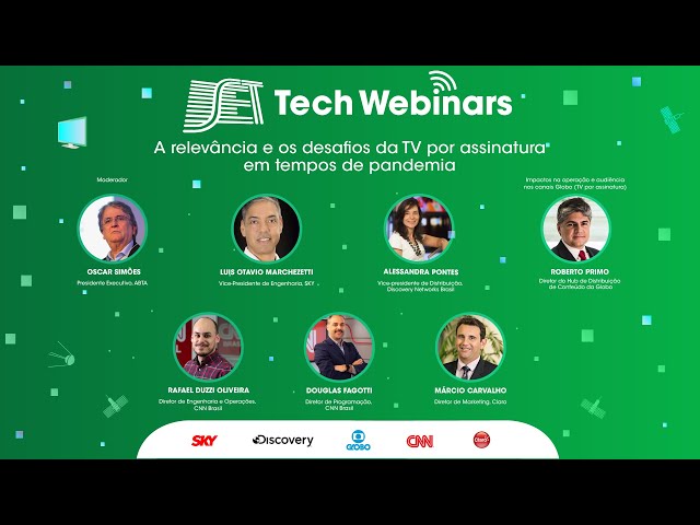 SET Tech Webinars - Melhores Momentos - A relevância e os desafios da TV por assinatura na pandemia