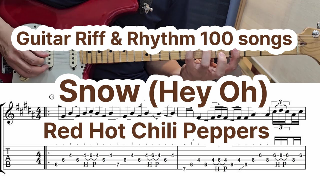 Hey Bobby Riff Snow (Hey Oh) guitar riff 배우기 - YouTube
