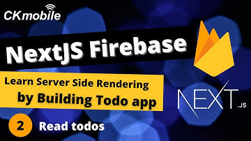 Nextjs firebase | Create CRUD app #2 Read todos