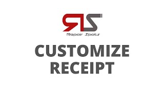 Customize Receipt