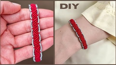 Easy Micro macrame bracelet tutorial 