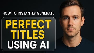How to Instantly Generate Perfect Titles Using AI | Title Generator Demo