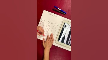 pleated vintage trousers. Add  width along the central line. Full length tutorial in description
