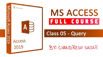 MS Access: Class 05 - Query | Hindi/ Urdu | KB Tech India