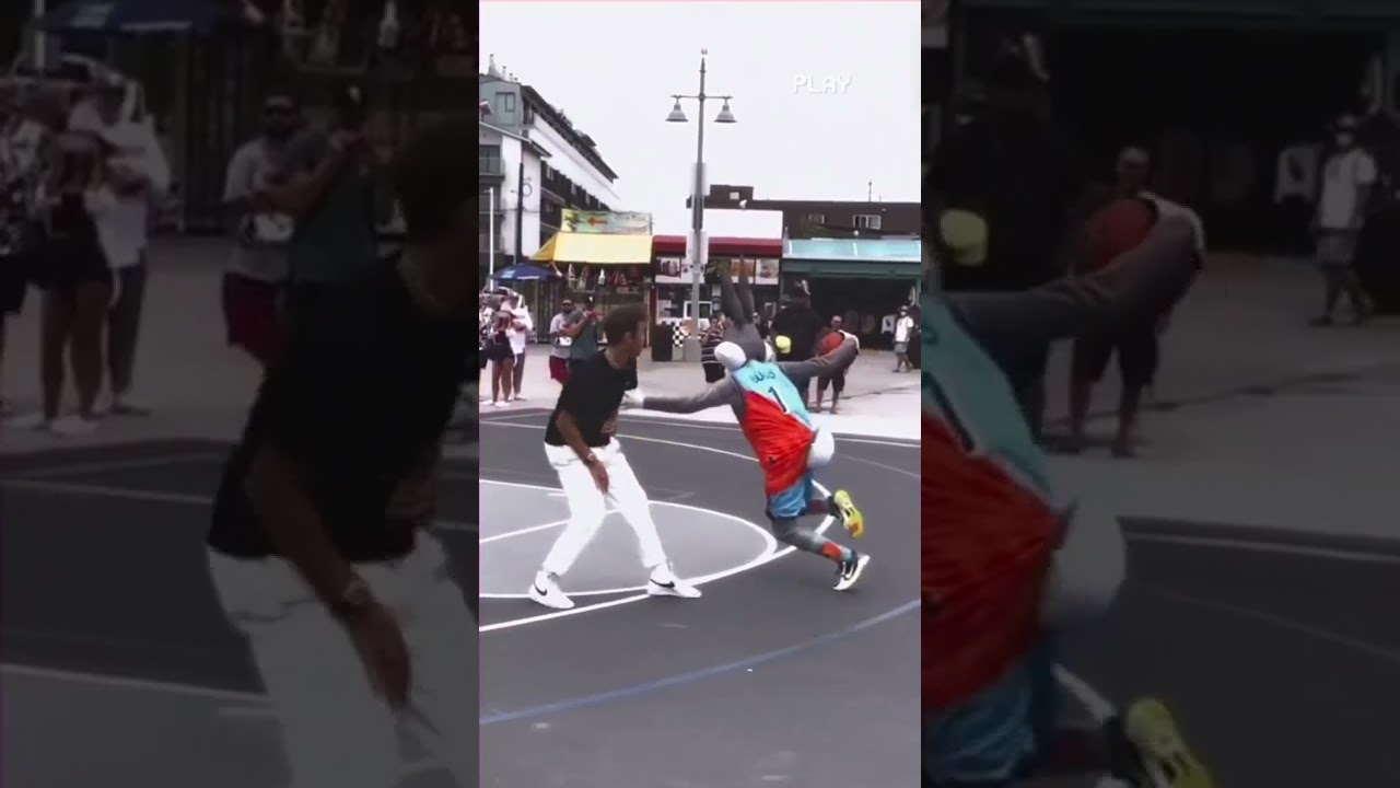 the professional basketball player rabbit mascot