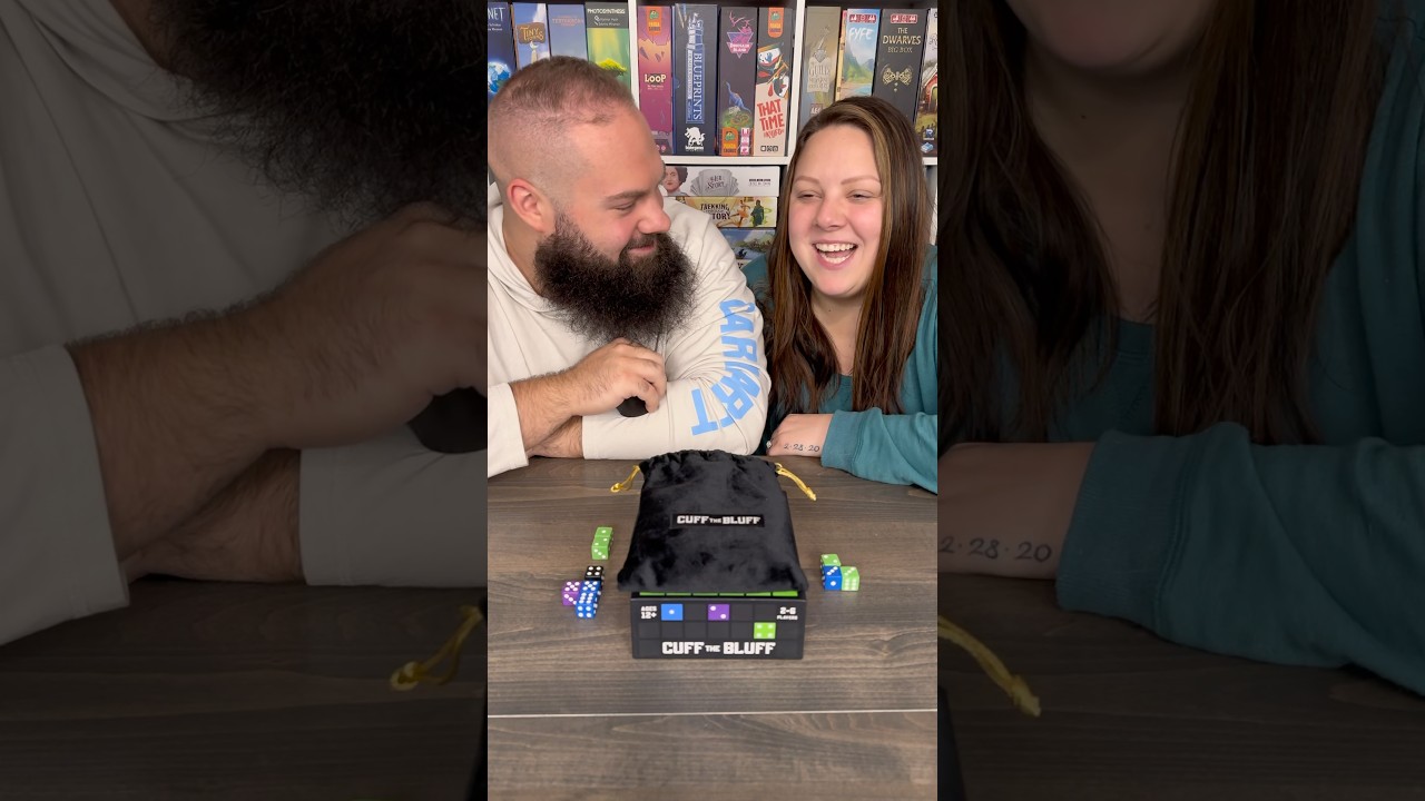 Who Has A Better Poker Face! Come Play Cuff The Bluff With Us! 