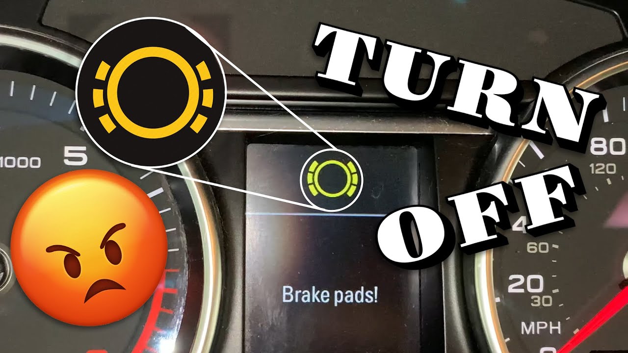 elektronisk Portal møbel How to Disable Brake Pad Warning Light - ANY CAR! - YouTube