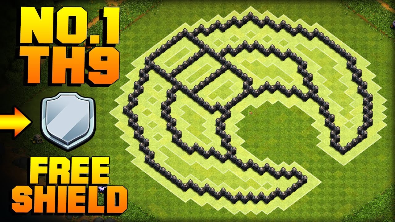 most epic th9 farming base proof moon coc town hall coc th 3 base design