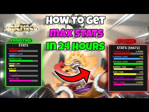[AOPG] How To Get Max Stats In 24 Hours In The A One Piece Game